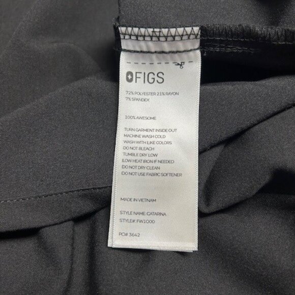 FIGS Scrub Top - Black XXL - Picture 3 of 3